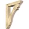Ekena Millwork Olympic Slat Rough Sawn Bracket w/ Offset Brace, Douglas Fir, 6"W x 28"D x 36"H BKT0604X28X36OLY06RDF - alternate 1